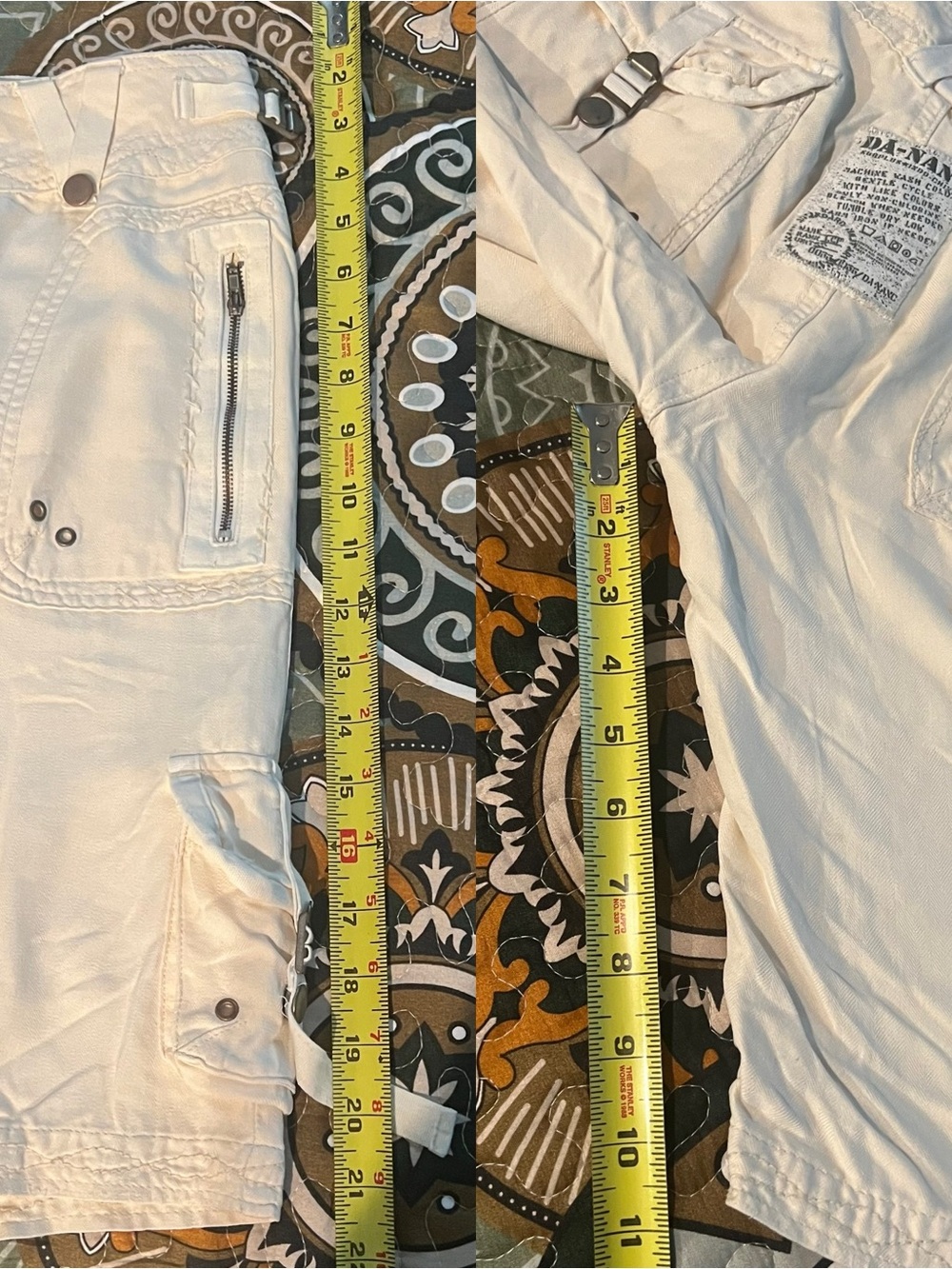 Da-Nang Beige Women's Cargo Shorts - Picture 6 of 7